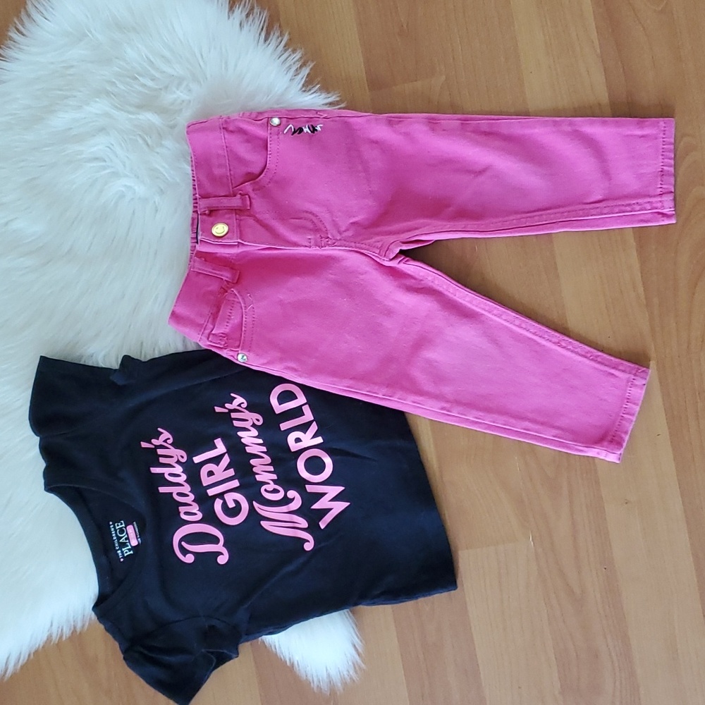 Coogi Girls 2 piece set top jeans 18 months